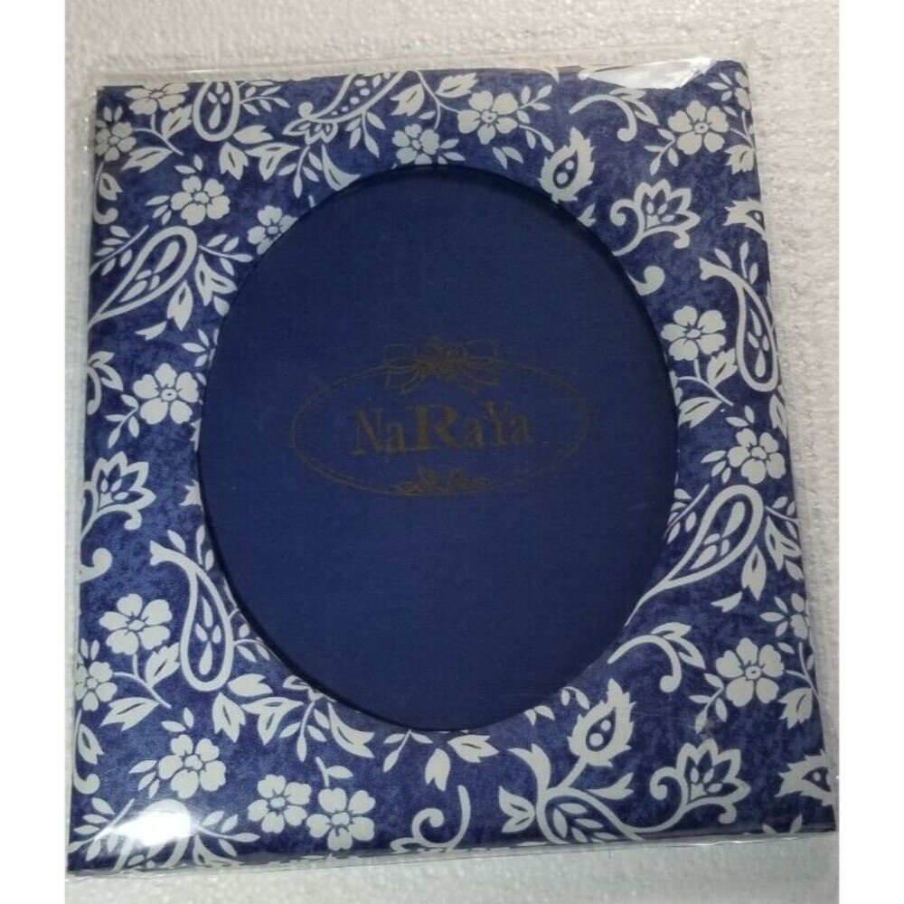 Photo Frame Blue Paisley Padded NaRaYa 12" X 10" Exterior Cottage French Country